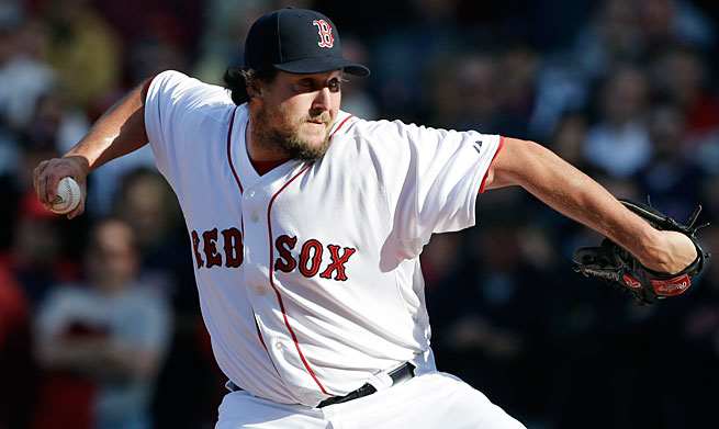 Joel Hanrahan pitched in only nine games for the Red Sox before being shut down with injuries.